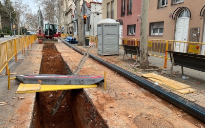 Obres de canalització de les aigües freàtiques on s'han localitzat els ossos | Roger Benet