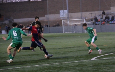 Instant del Partit entre el Mercantil i el Cornellà