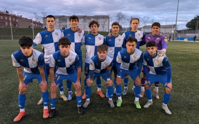 L'onze inicial moments abans del partit contra el Manresa | CE Sabadell