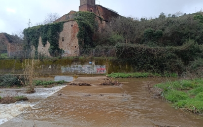 Un dels passos del riu, tallat per l'aigua | Ràdio Sabadell