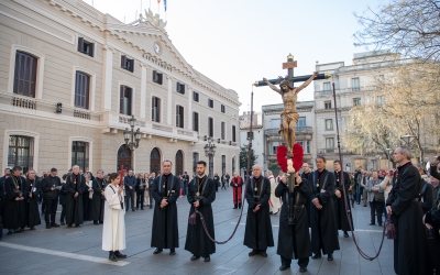 Una de les estacions del Via Crucis del Centre | Roger Benet