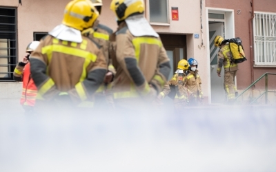 Incendi en una casa de Sabadell