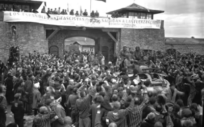 Imatge de l'alliberament de Mauthausen al maig de 1945 | Wikimedia Commons