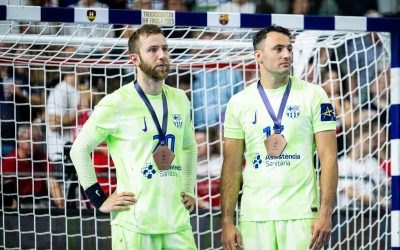 Aleix Gómez ahir al Lanxess Arena de Colònia | FCB