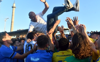 Cabestany celebrant l'ascens a Lliga Elit ara fa un any | Atlètic Sant Just