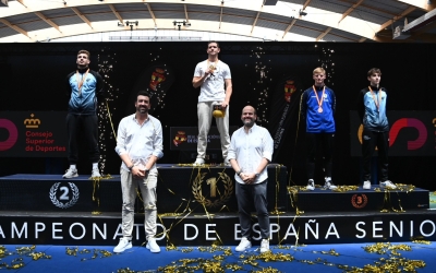 Arnau Gumà dalt del podi del Campionat d'Espanya | RFEE