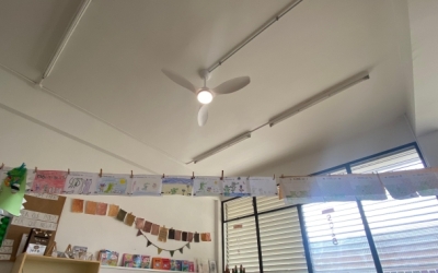 ventiladors a les escoles de Sabadell