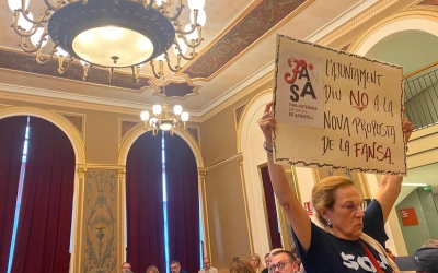 Protesta al ple municipal d'aquest dimecres