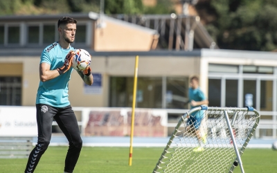 Fuoli exercitant-se a Sant Oleguer durant la seva primera etapa al club | Marc González Alomà
