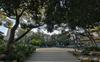 Els jardinets de l'antiga Caixa Sabadell 