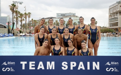 Foto de família de la selecció espanyola d'artística en la prèvia d'aquest Mundial | RFEN