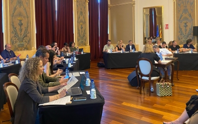 El ple municipal celebrant-se al Teatre Principal