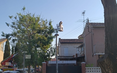 Els Bombers en el lloc dels fets