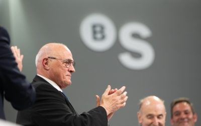 Josep Oliu a la junta d'accionistes celebrada a Sabadell | Roger Benet