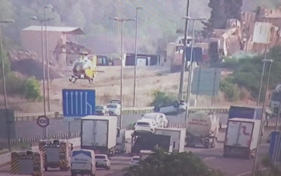 L'accident amb un cotxe bolcat a l'AP-7 | Trànsit