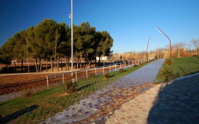 obres al parc d'Odessa