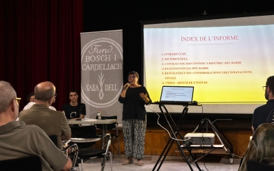 Sílvia Carrasco durant la presentació de l'estudi