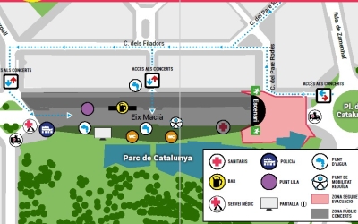 Mapa de com es podrà accedir a l'Eix Macià