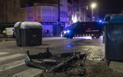 Una imatge d'arxiu dels aldarulls del juliol passat a Sabadell | Arxiu