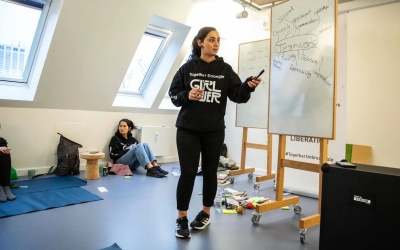 Popal farà una màsterclass a l'equip femení arlequinat | Dana Roesiger (ACNUR)