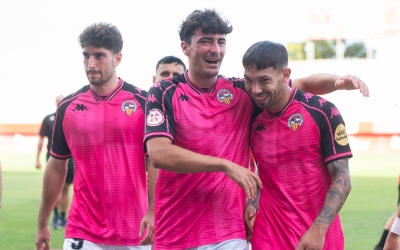 Rodrigo Escudero, López Pinto i Astals amb el CE Sabadell