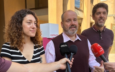 Aina Vidal, Joan Mena (Centre) i David Cid al Casal Pere Quart | Cedida
