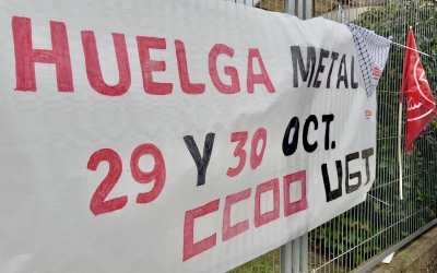 Una de les pancartes de protesta a Kostal, a Sentmenat | ACN