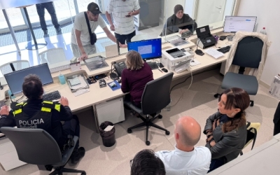 Nova recepció de les dependències de la Policia Municipal a Can Marcet