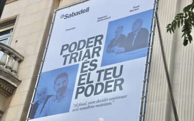 La seu de Banc Sabadell a plaça Sant Roc | ACN