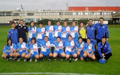 Plantilla arlequinada a la tercera jornada d'aquella lliga a Lezama | Cedida