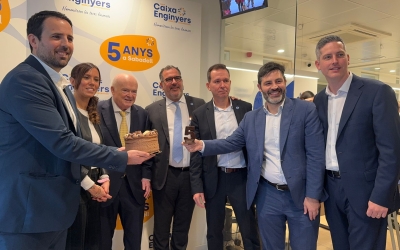 Moment de l'aniversari de Caixa d'Enginyers | Laura Frias