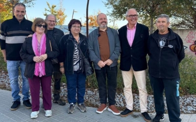 El portaveu Joan Mena i el diputat Fèlix Alonso des de Can Llong | Mireia Sans