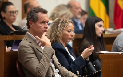 Lluís Matas i Katia Botta al ple de setembre