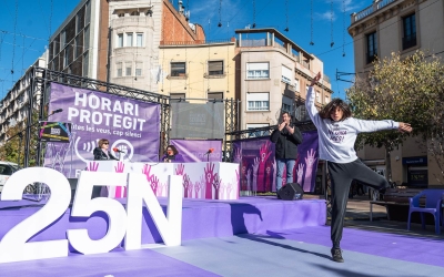 Moment de l'acte del 25N