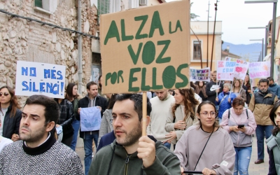 La manifestació d'avui a Palau-solità i Plegamans