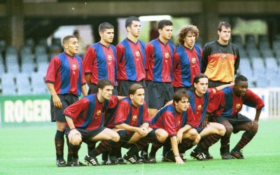 Hidalgo, entre Moha i Cuadrado, en un onze d'aquella temporada | All Football