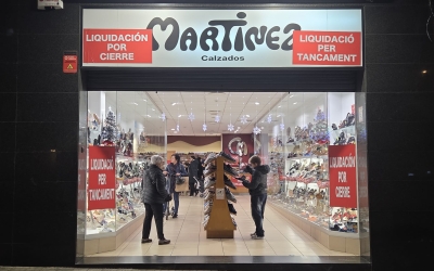 Tanca Calzados Martínez, a l'avinguda Josep Tarradellas | Cedida