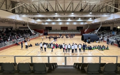 Panoràmica del Pavelló Nord ahir durant la presentació | Adrián Arroyo