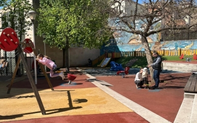 Imatge actual de la plaça Fidela Renom, al Centre