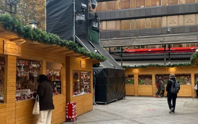 La torre de so de la Fira de Santa Llúcia | Montse Ayuso