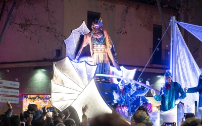 El rei Gaspar durant la cavalcada | Roger Benet (RàdioSabadell)