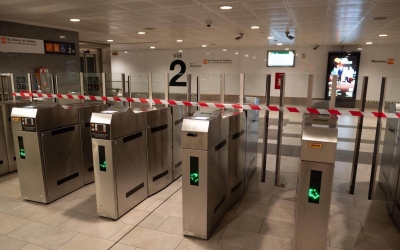 L'estació de Sabadell Centre de Renfe aquest matí