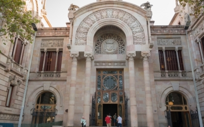 Imatge de l'accés a l'Audiència Provincial de Barcelona
