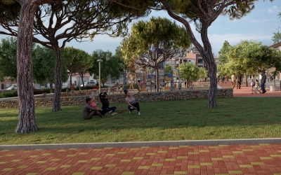 Imatge de com quedarà la futura plaça Granada | Ajuntament de Sabadell