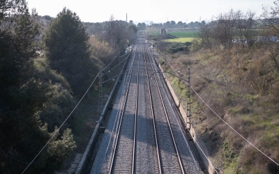 Imatge d'arxiu d'una via de Renfe al seu pas per Sabadell | Roger Benet (RàdioSabadell)