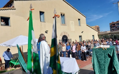 La Hermandad Virgen del Rocío celebra el Dia d'Andalusia a la Granja del Pas