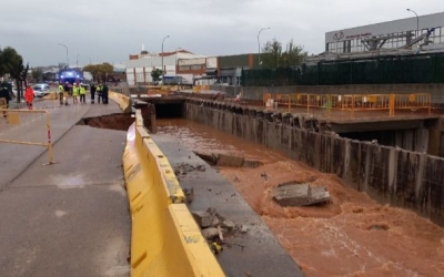 El col·lector de Can Feu durant les pluges de novembre | Bombers