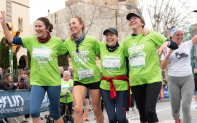 Diverses participants en l'última edició de la Corro contra el càncer