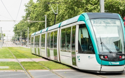 Un comboi del tramvia de Barcelona