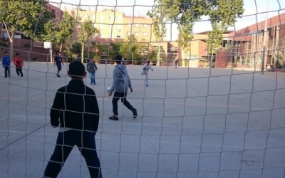 Un pati d'una escola de Sabadell | Arxiu